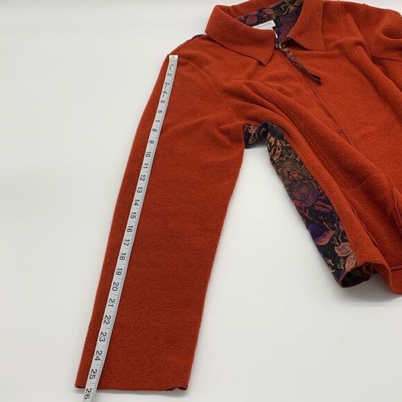 Soft Surroundings Burnt Orange Jacket LARGE - Picture 12 of 14